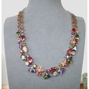 STERLING Gemstone Necklace & Bracelet Set